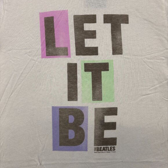The Beatles “Let It Be” white T-shirt, size Large - Picture 2 of 4
